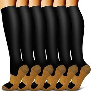 🆕🧦 Copper Infused Luxury Knee High Compression Socks Warm Long Stockings NWT🧦